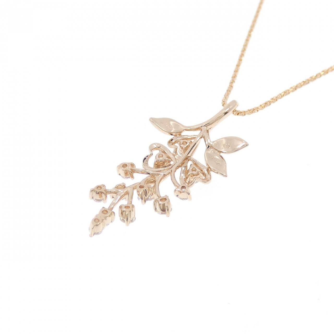 K18PG ダイヤモンド ネックレス 0.27CT