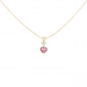 K18YG ハート トルマリン ネックレス