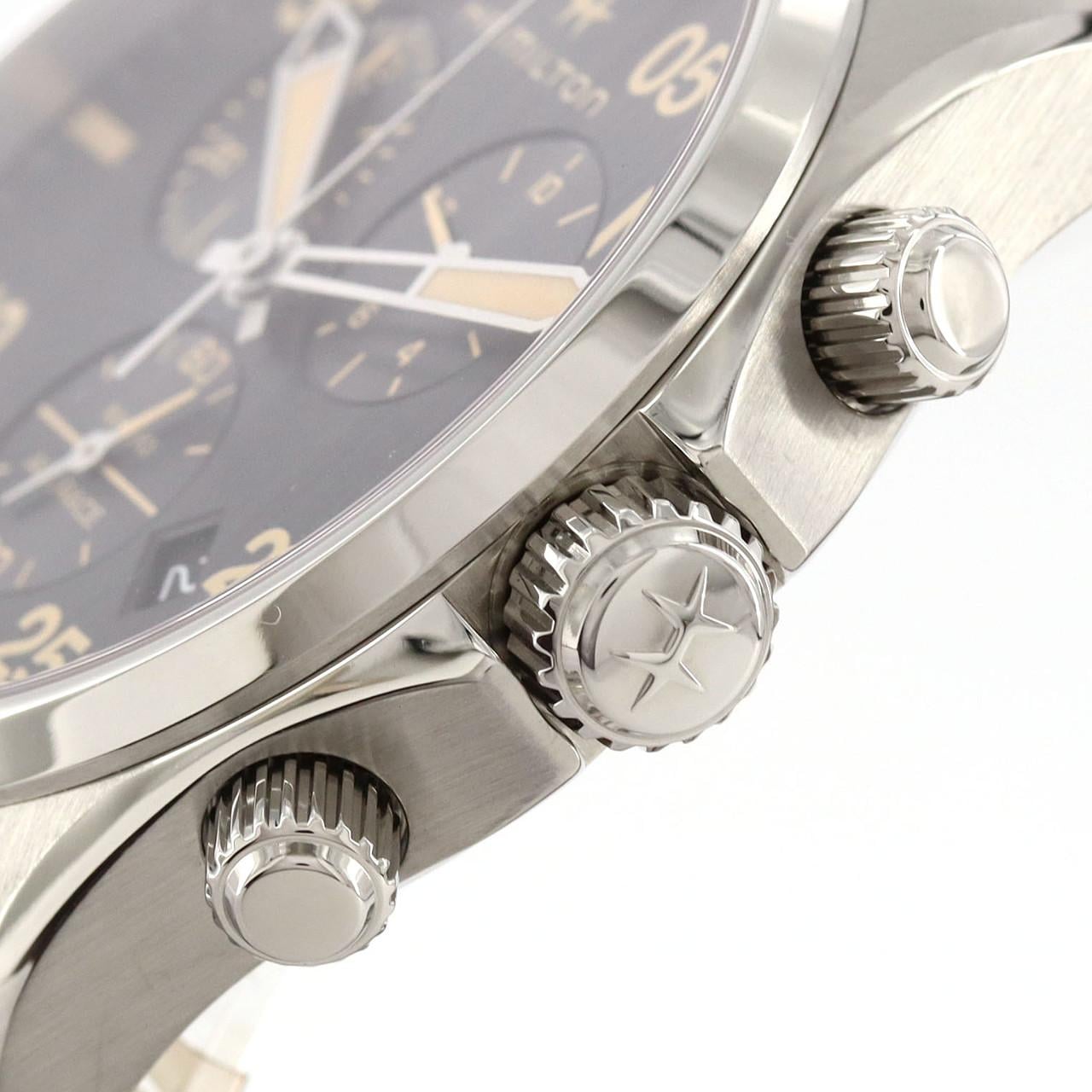 [BRAND NEW] HAMILTON Khaki Aviation PILOT Chrono H767220/H76722131 SS Quartz