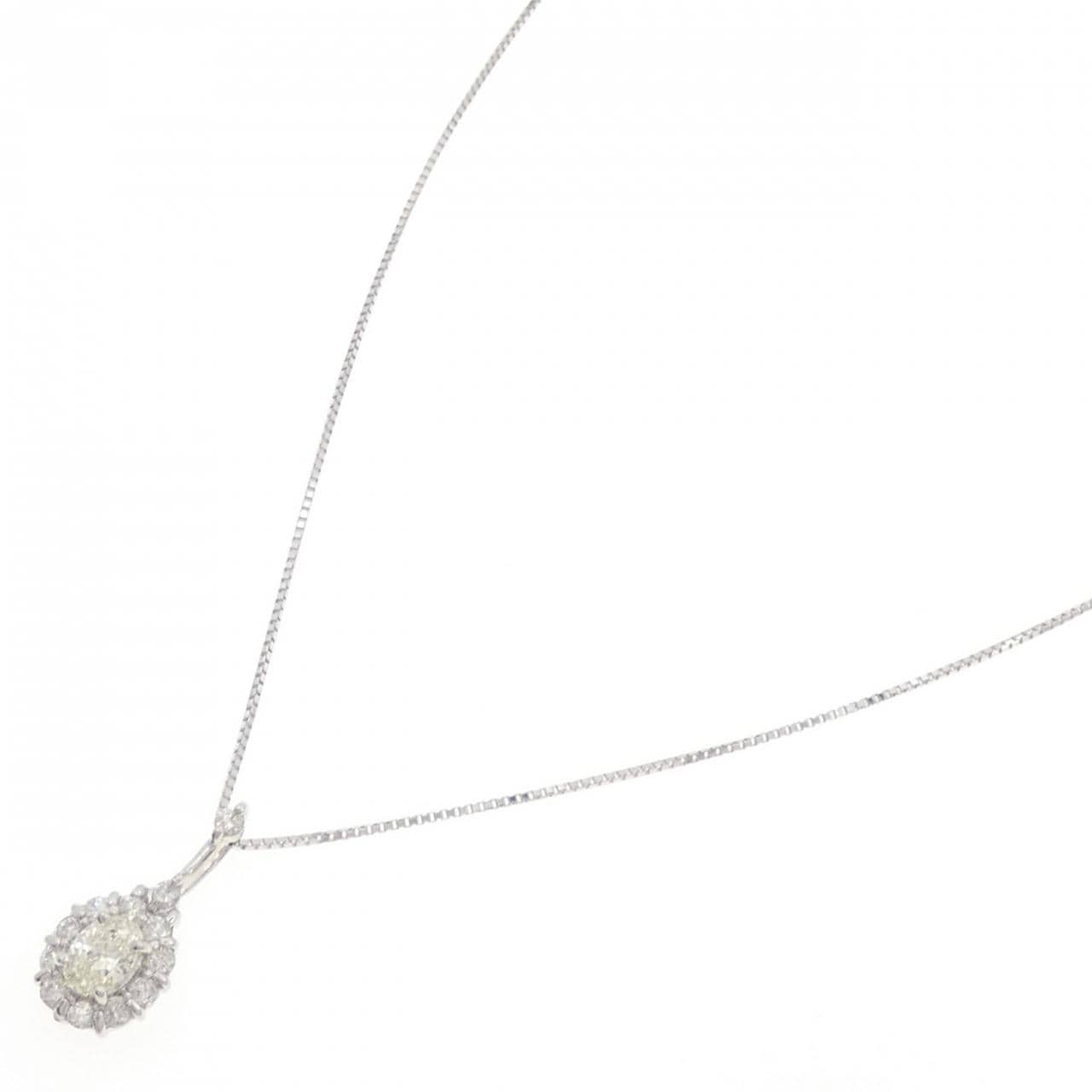 K18WG ダイヤモンド ネックレス 0.51CT