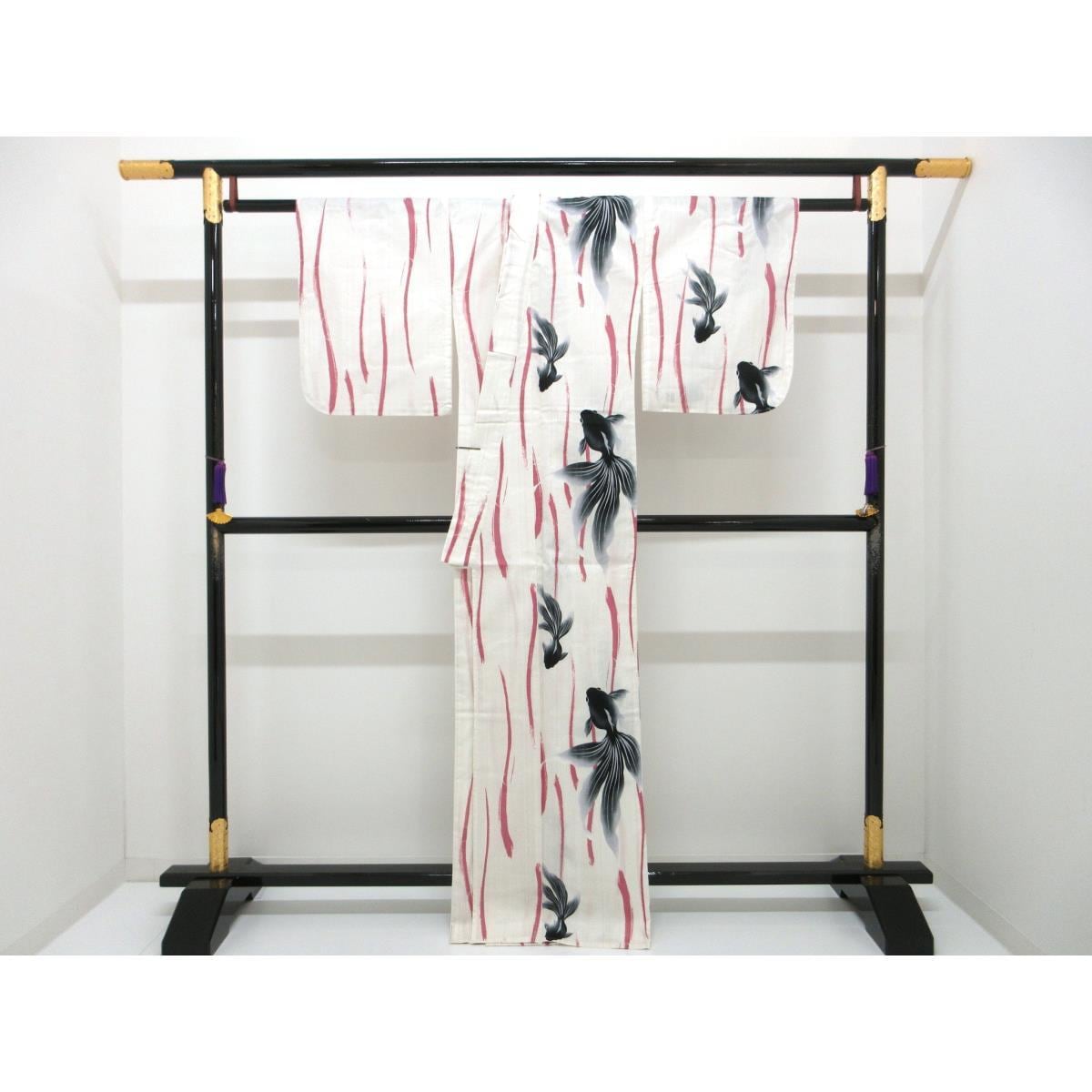 【新品】女ゆかた　片身替わり　Ｆサイズ