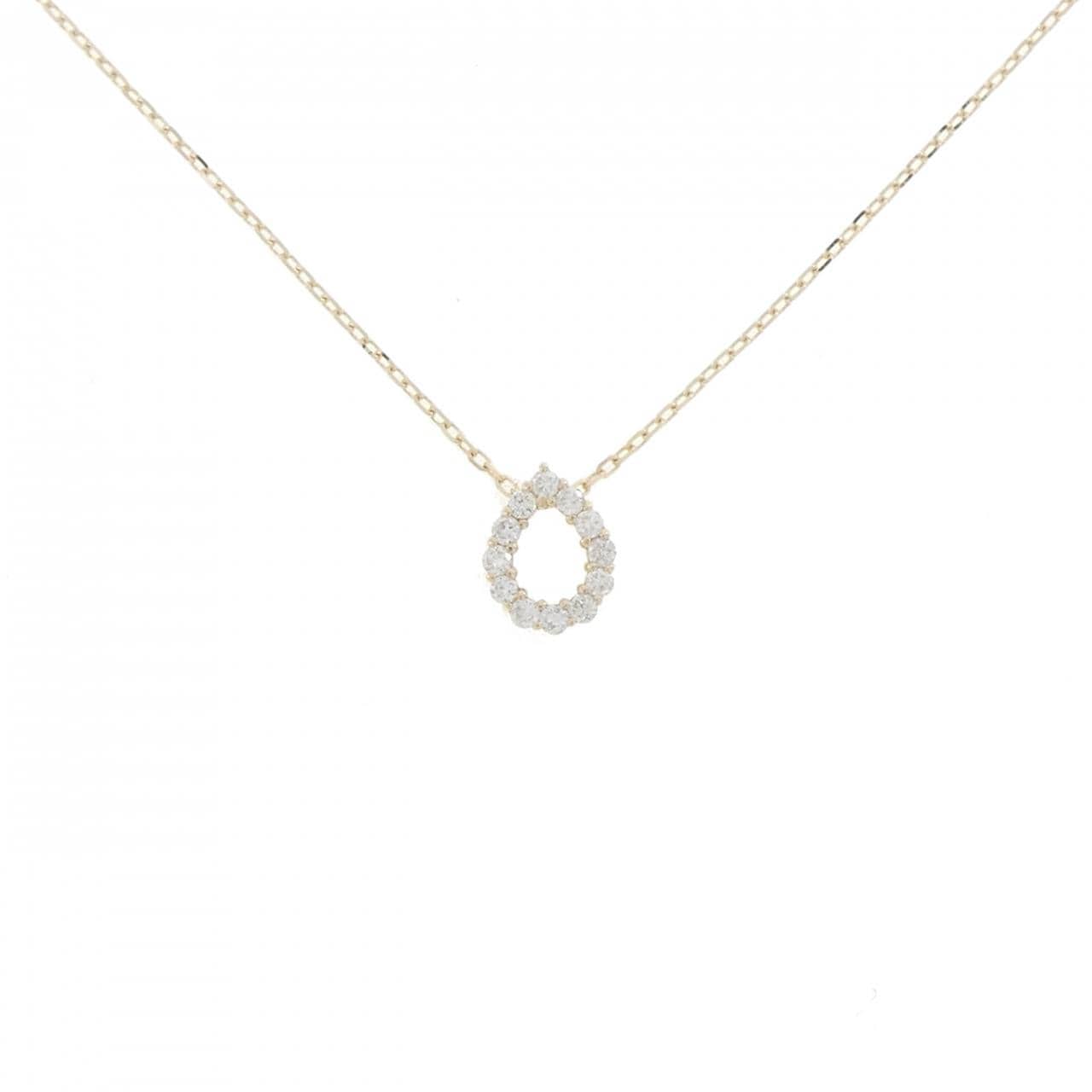 【リメイク】K10YG ダイヤモンド ネックレス 0.10CT