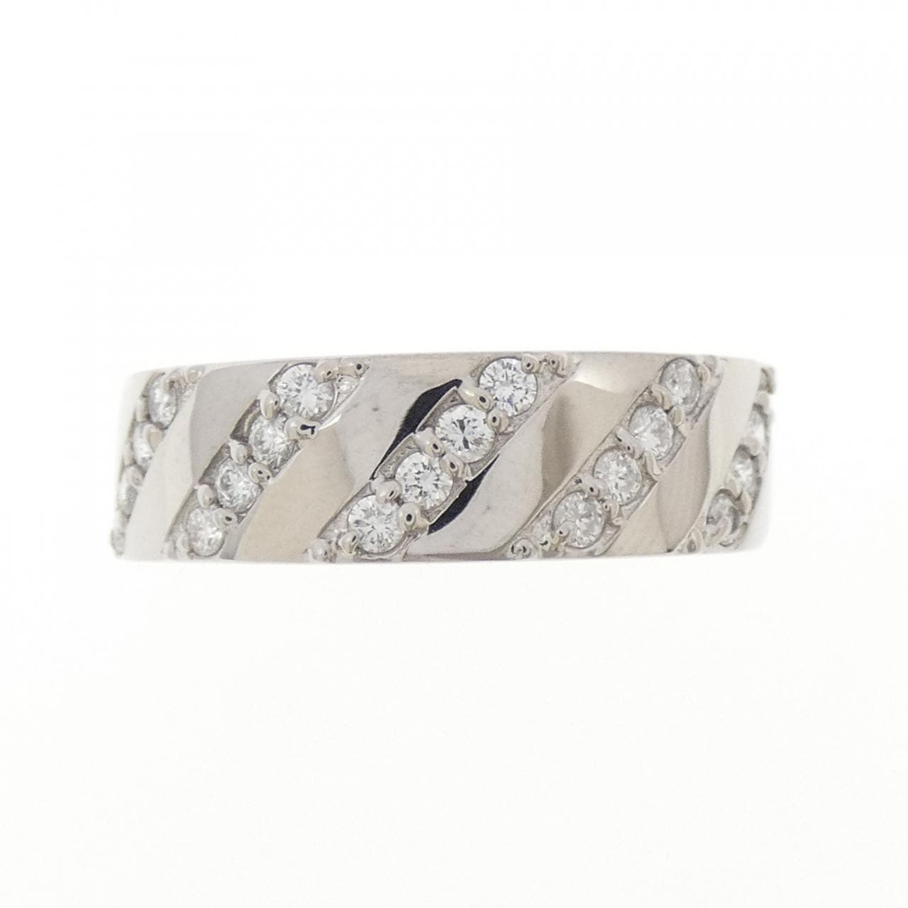 K18WG ダイヤモンド リング 0.38CT