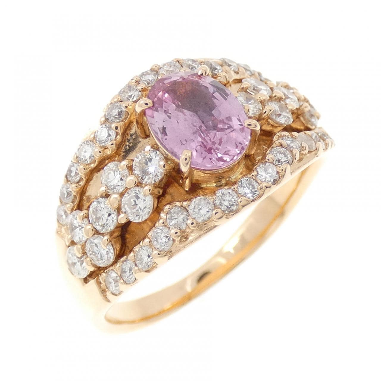 K18PG サファイヤ リング 1.02CT