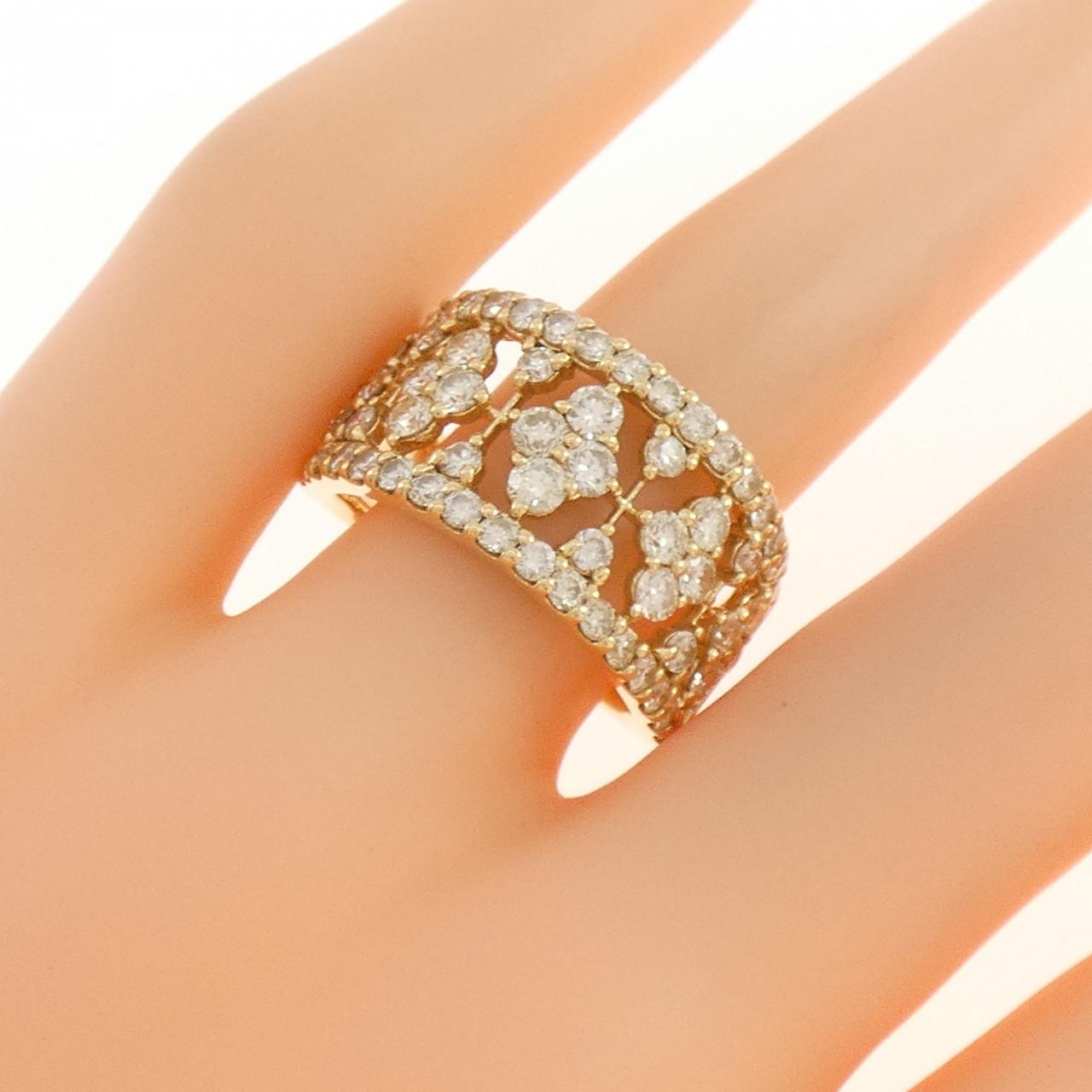 K18YG ダイヤモンド リング 2.00CT