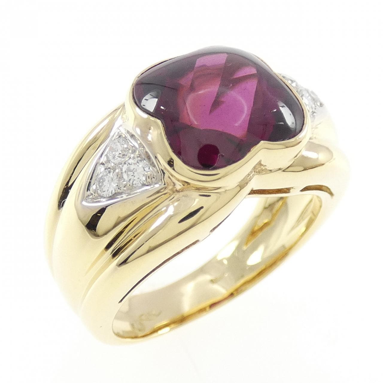 750YG/750WG Garnet Ring