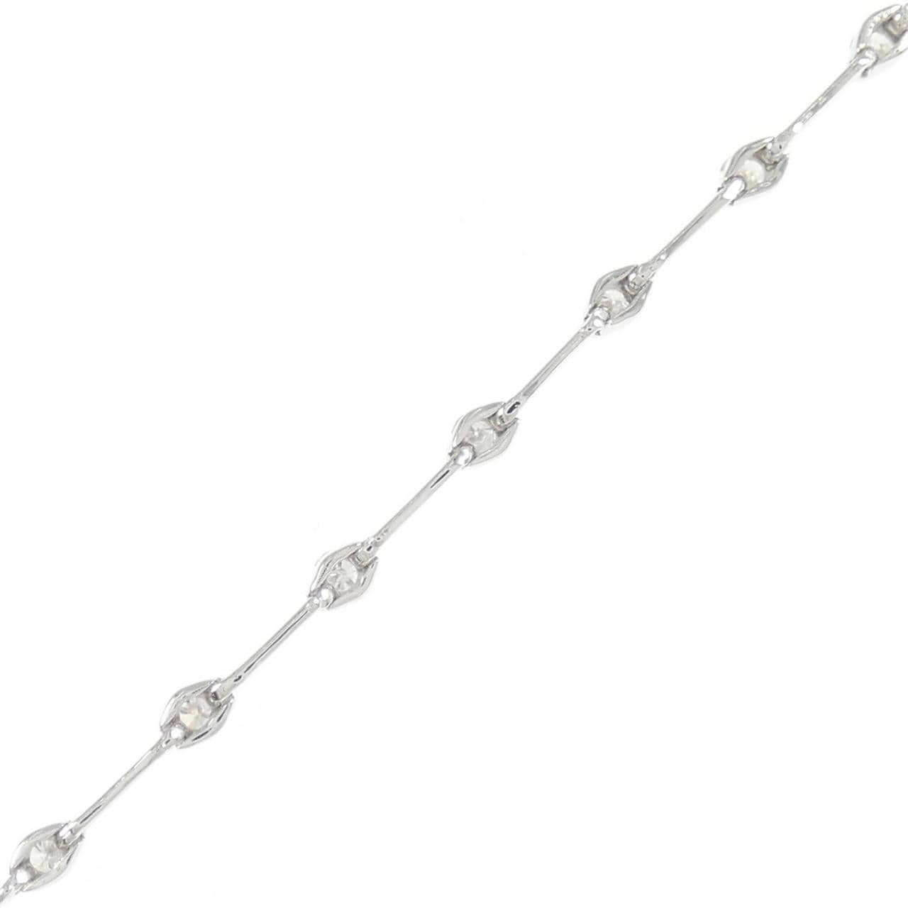 K18WG ダイヤモンド ブレスレット 1.00CT