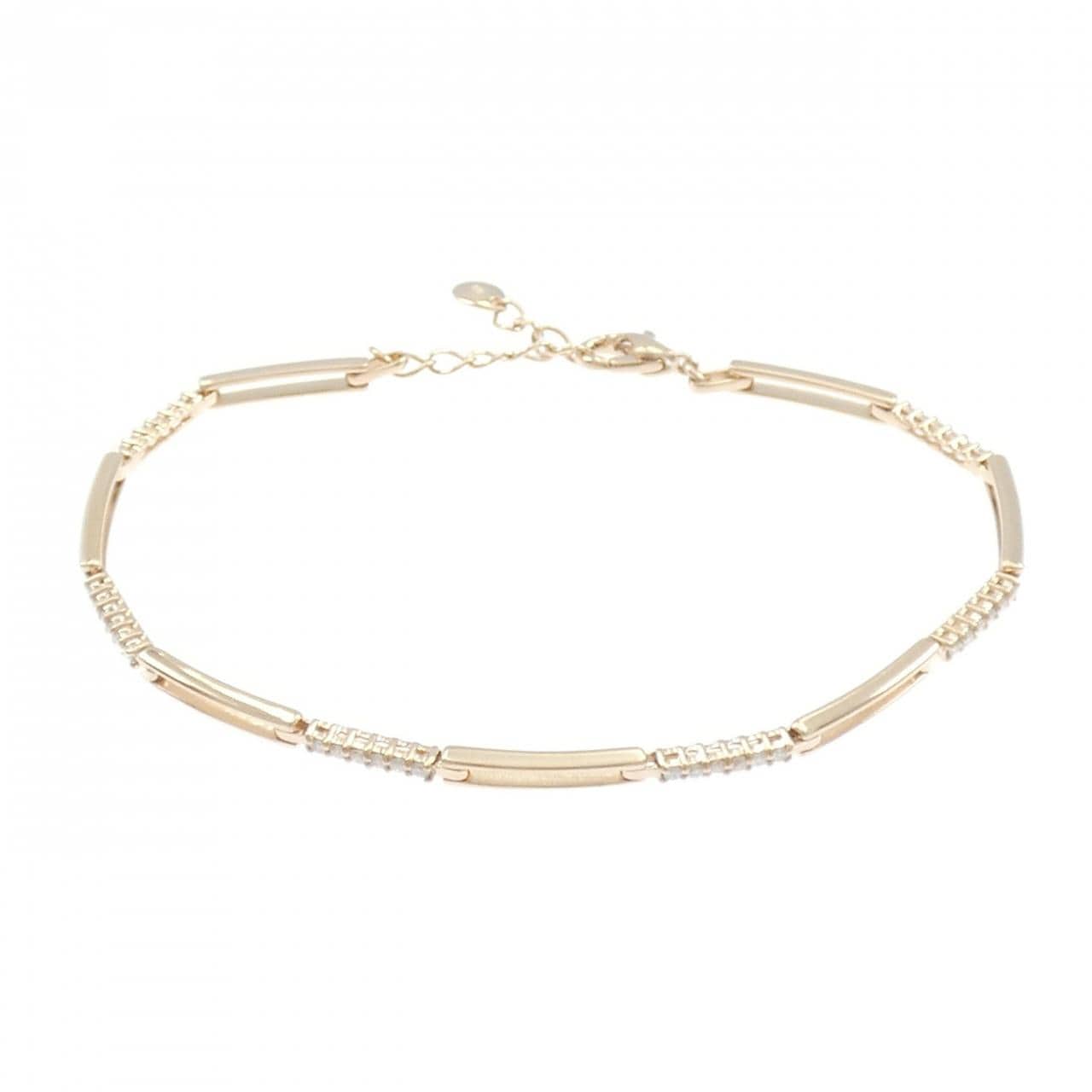 K18PG ダイヤモンド ブレスレット 0.28CT