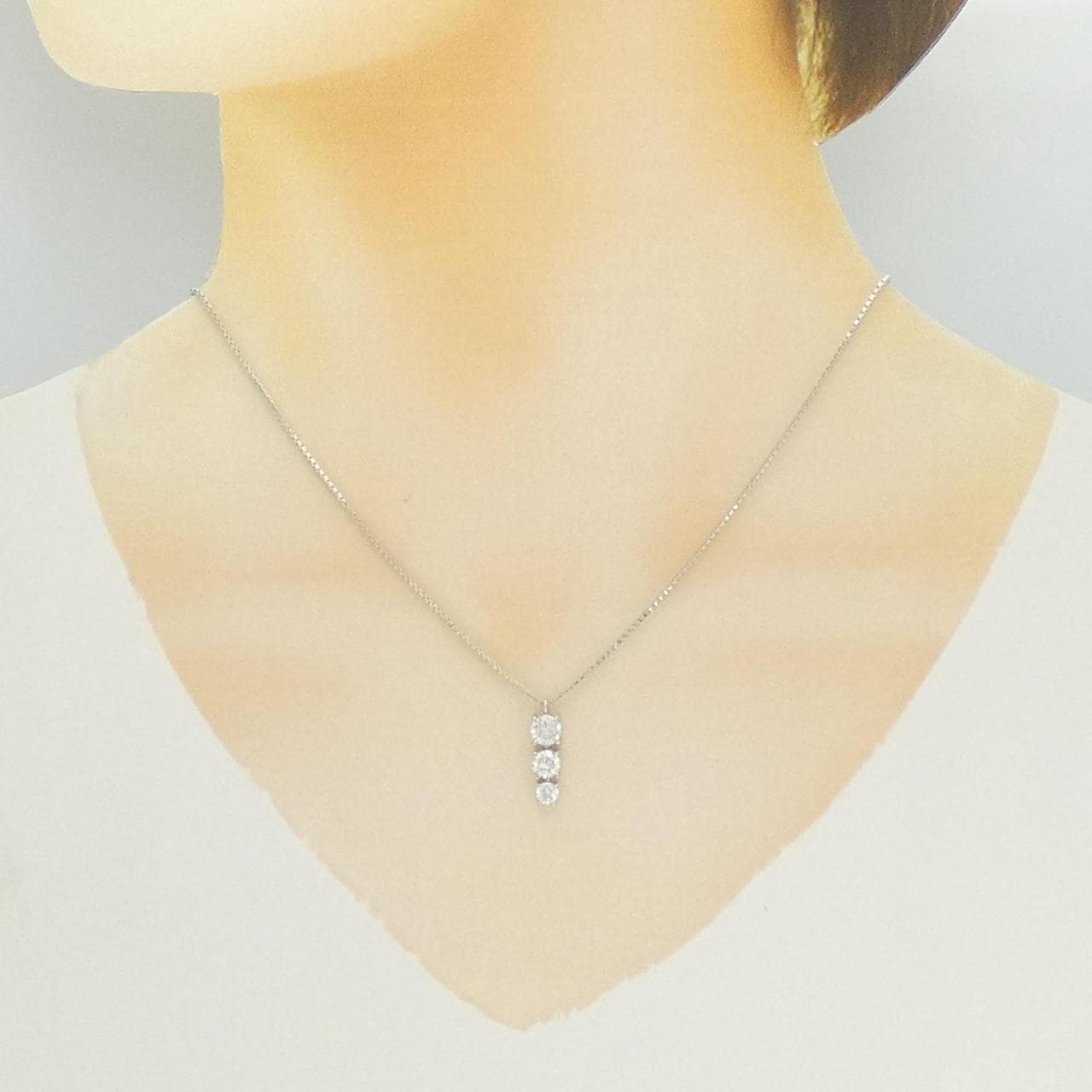 PT/PT850 ダイヤモンド ネックレス 1.01CT