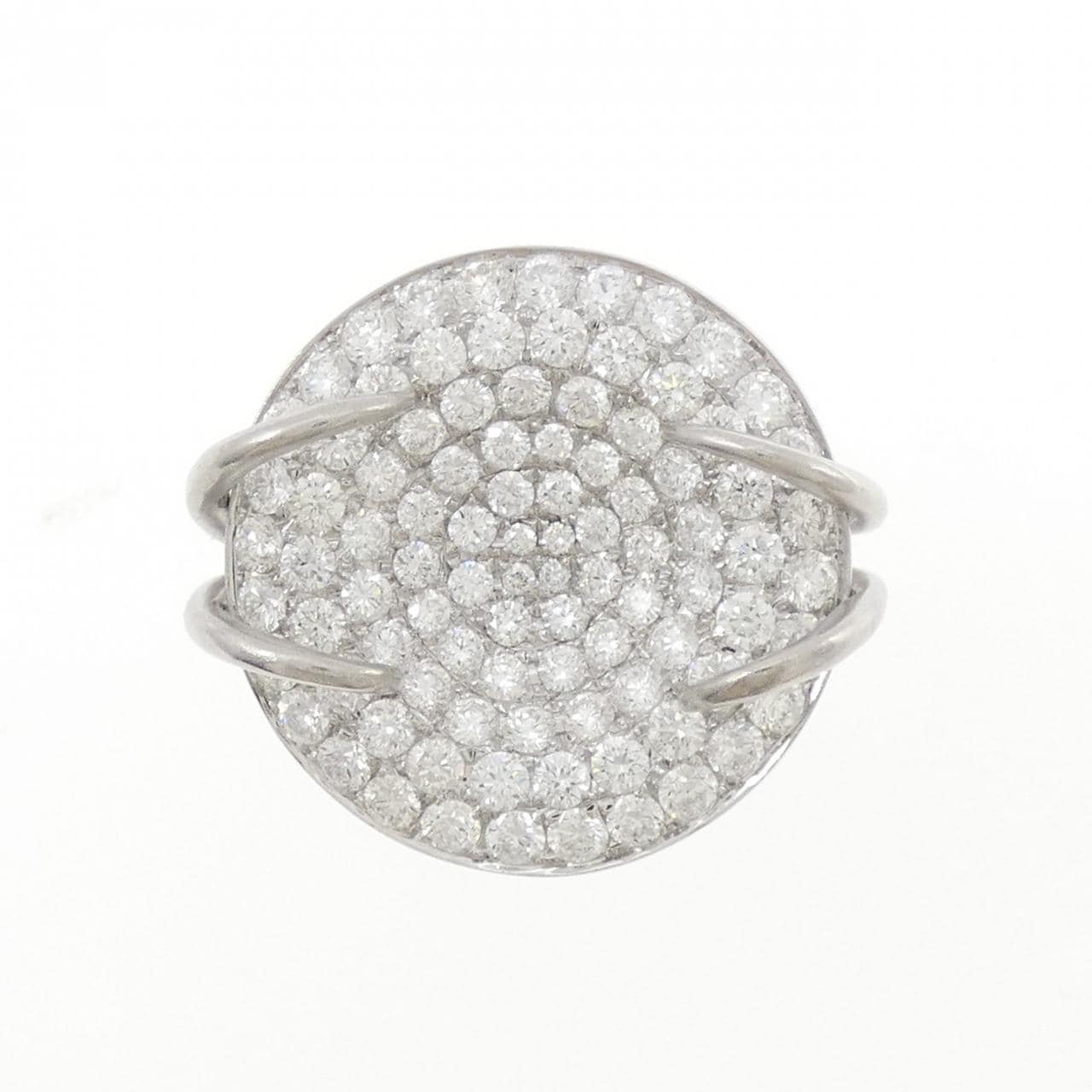 750WG パヴェ ダイヤモンド リング