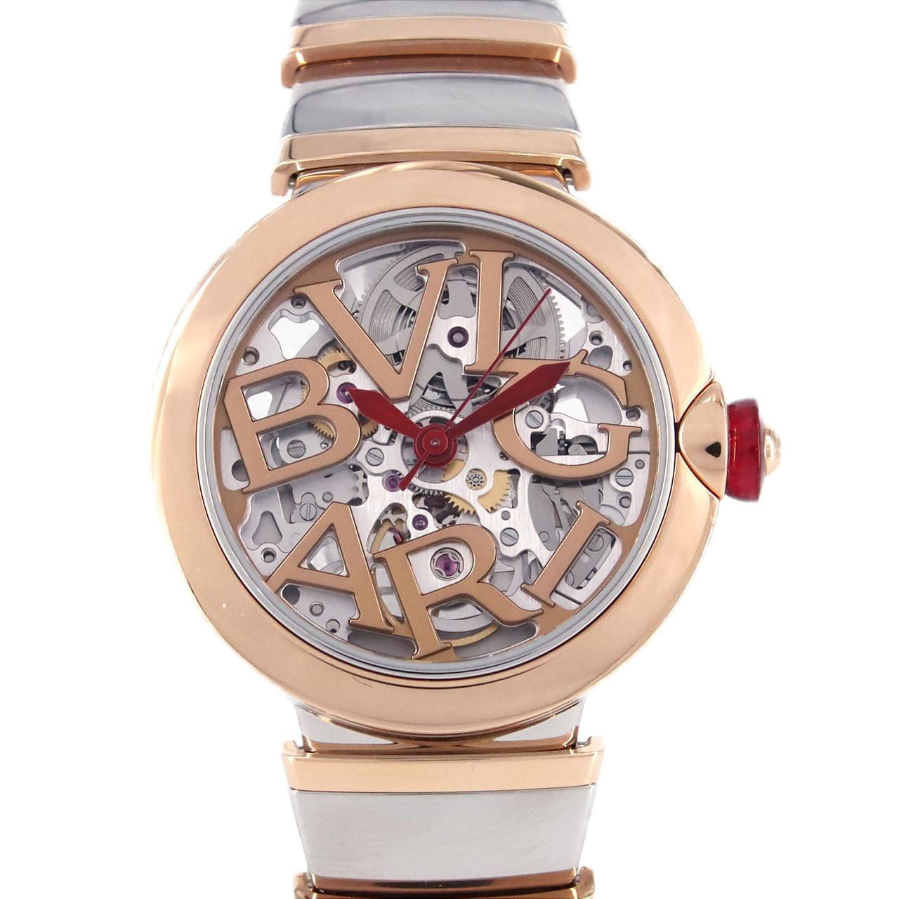 [BRAND NEW] BVLGARI Chair Skeleton PG Combination LUP33SG/102878 SSxPG Automatic