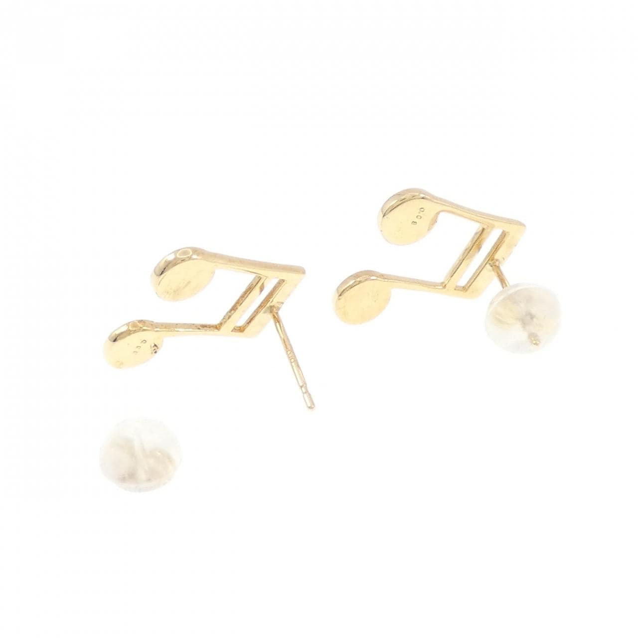 【新品】K18YG オンプ ダイヤモンド ピアス 0.16CT