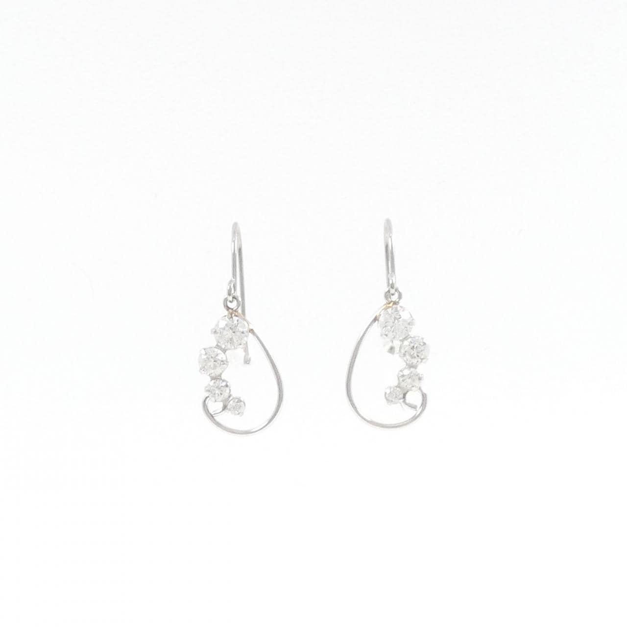 【新品】PT900 キュービック ピアス