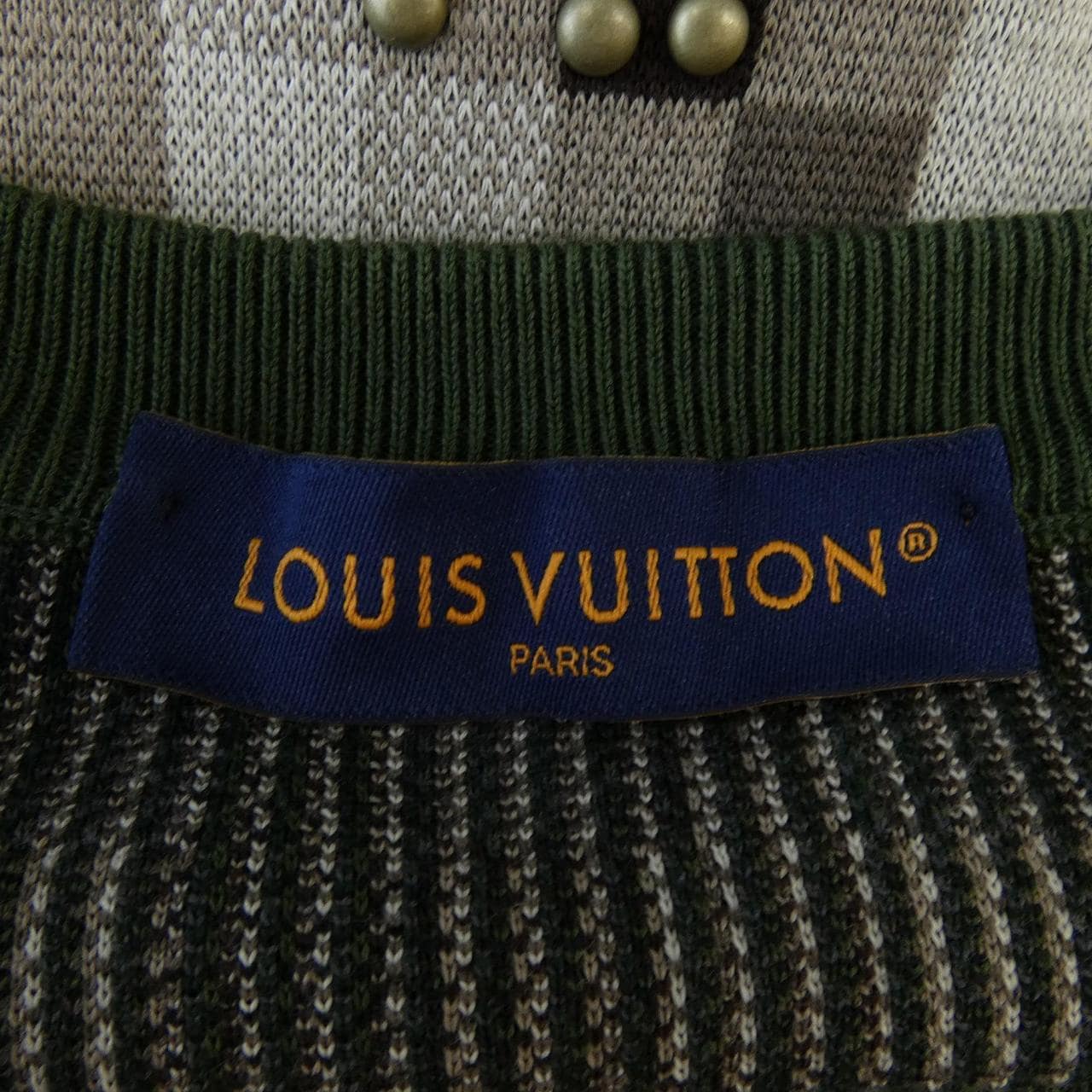 ルイヴィトン LOUIS VUITTON ダモフラージュコットンプルオーバー HQN72WAUR ニット