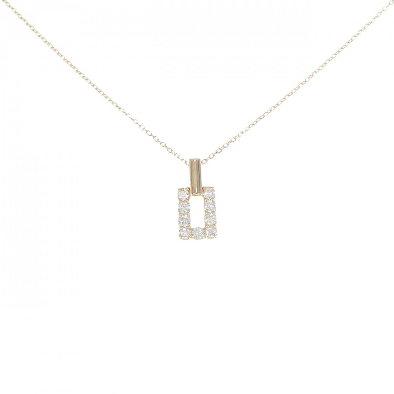 K18YG ダイヤモンド ネックレス 0.18CT