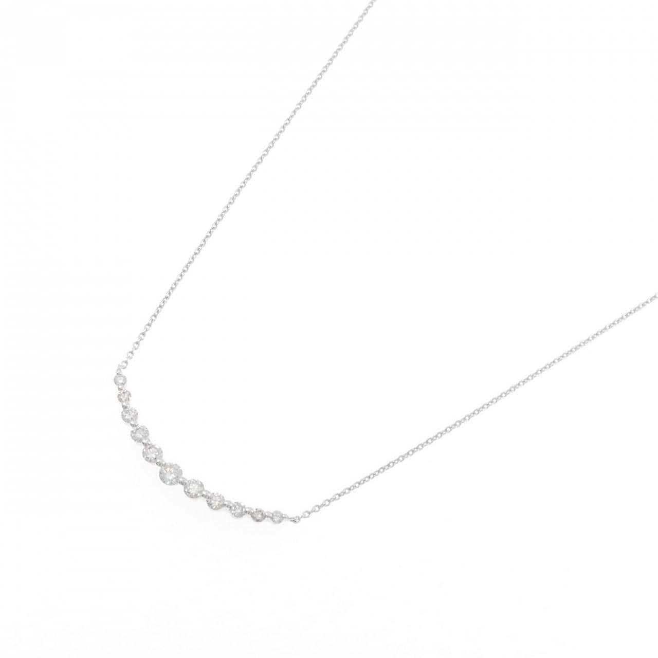 K18WG ダイヤモンド ネックレス 0.50CT