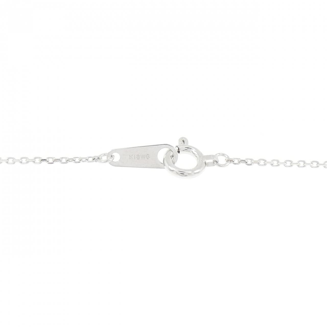 K18WG ハート ダイヤモンド ネックレス 0.50CT