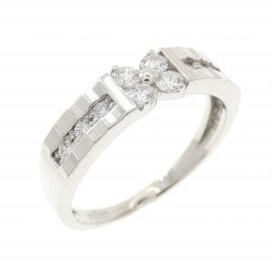 PT900 フラワー ダイヤモンド リング 0.21CT