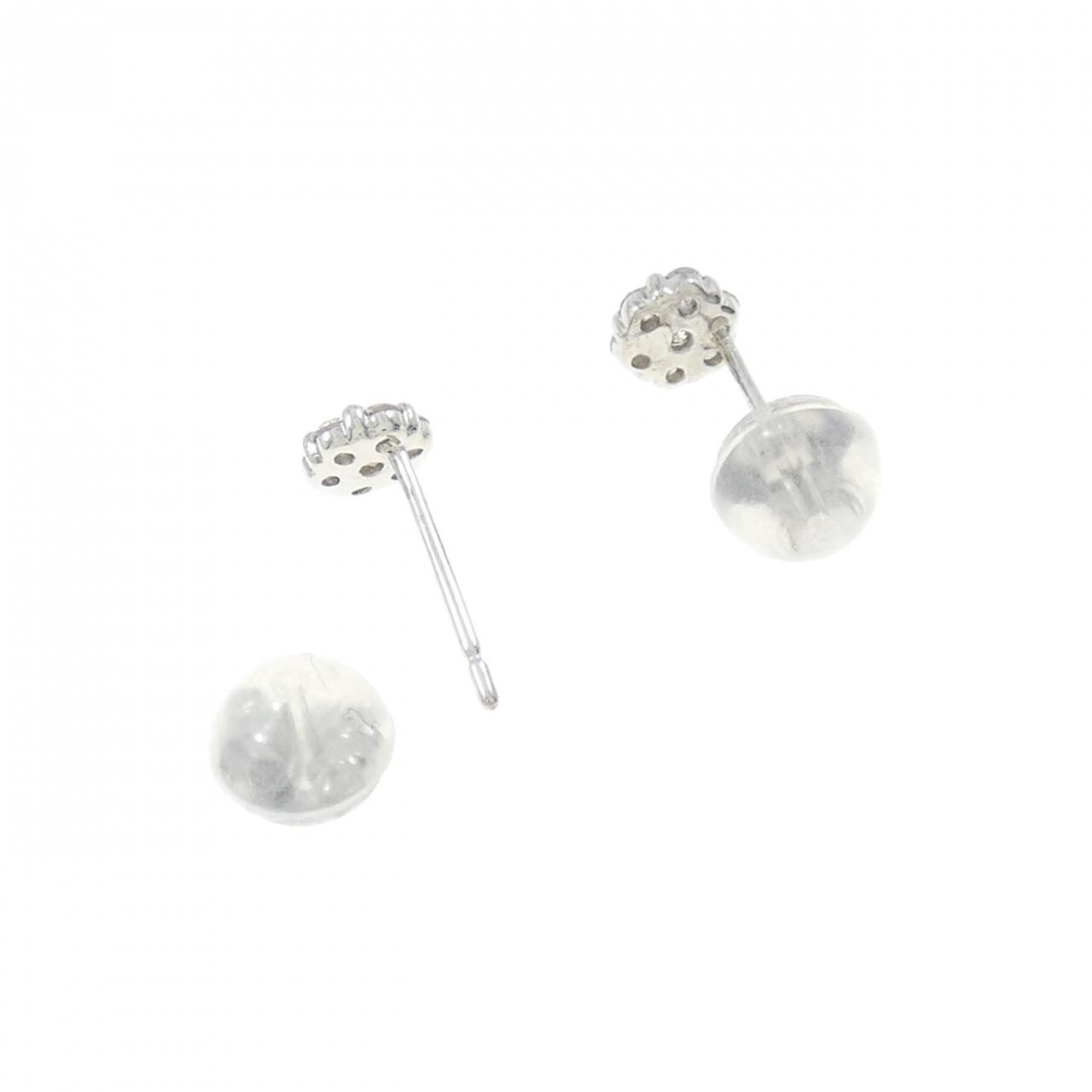K18WG ダイヤモンド ピアス 0.2CT