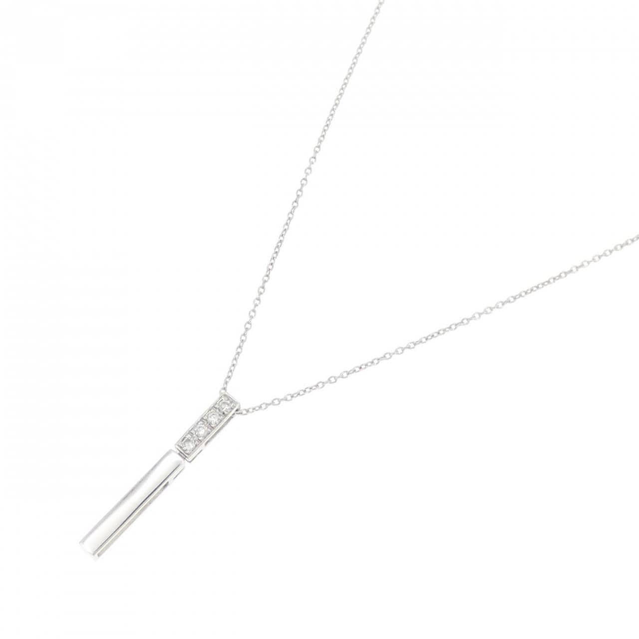 K18WG ダイヤモンド ネックレス 0.06CT