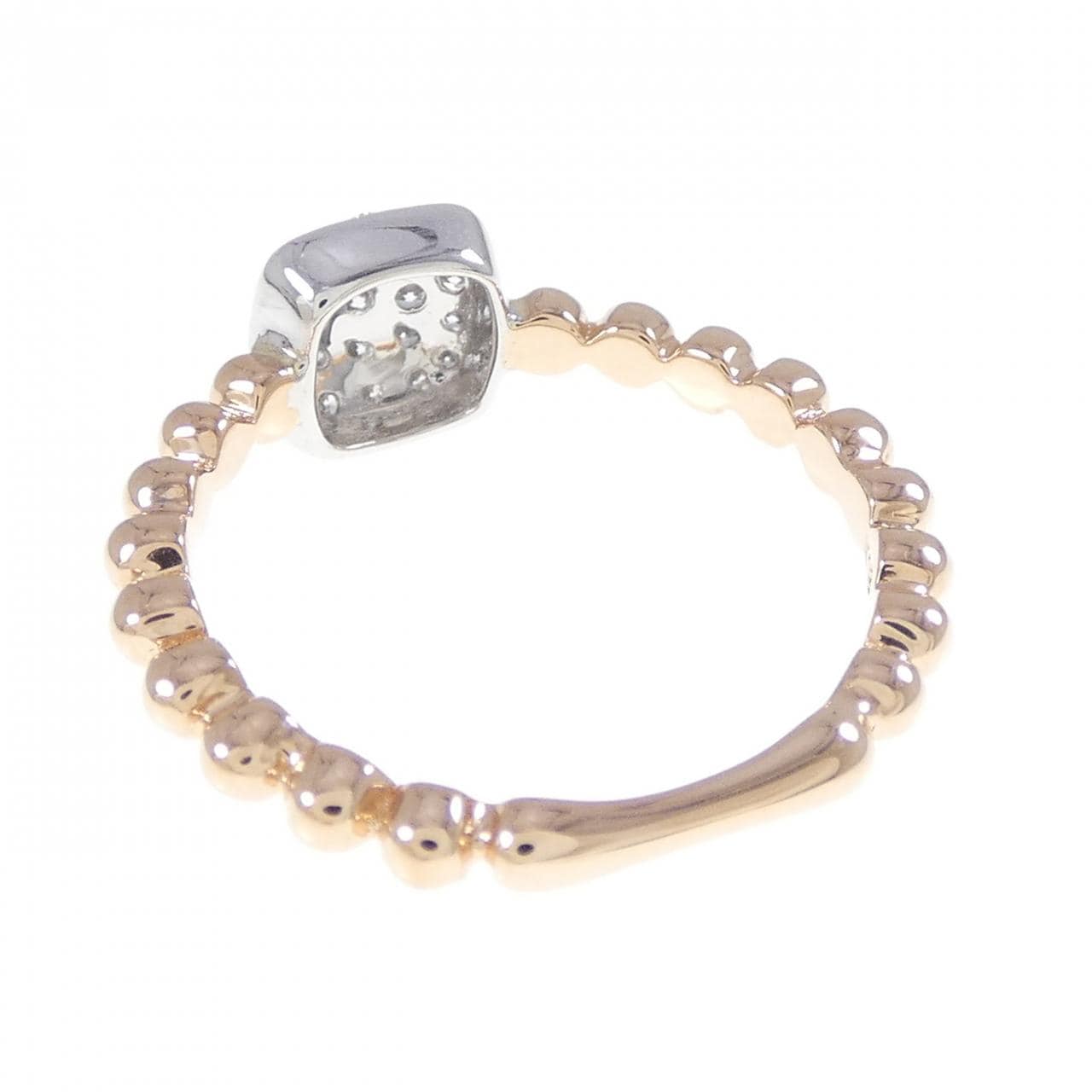 K18PG/K18WG パヴェ ダイヤモンド リング 0.24CT