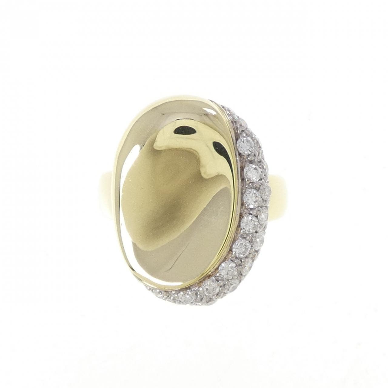 750YG/750WG ダイヤモンド リング 0.77CT