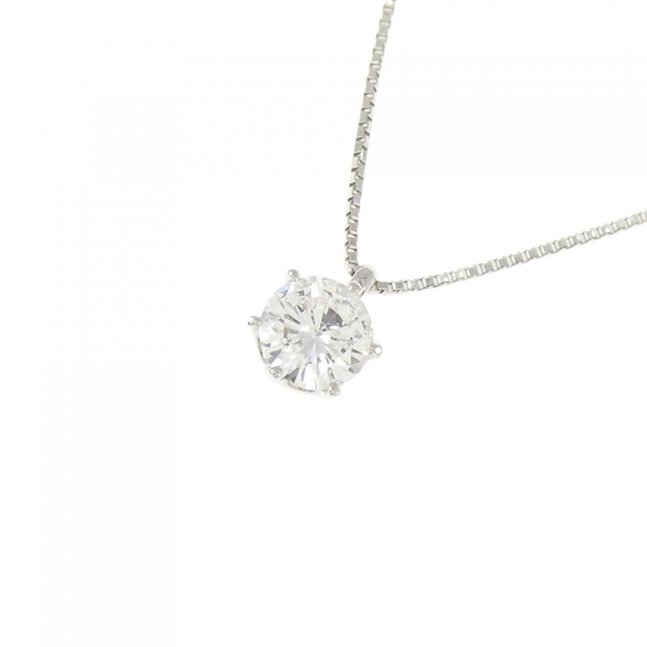 PT900/PT850 ソリティア ダイヤモンド ネックレス 0.701CT