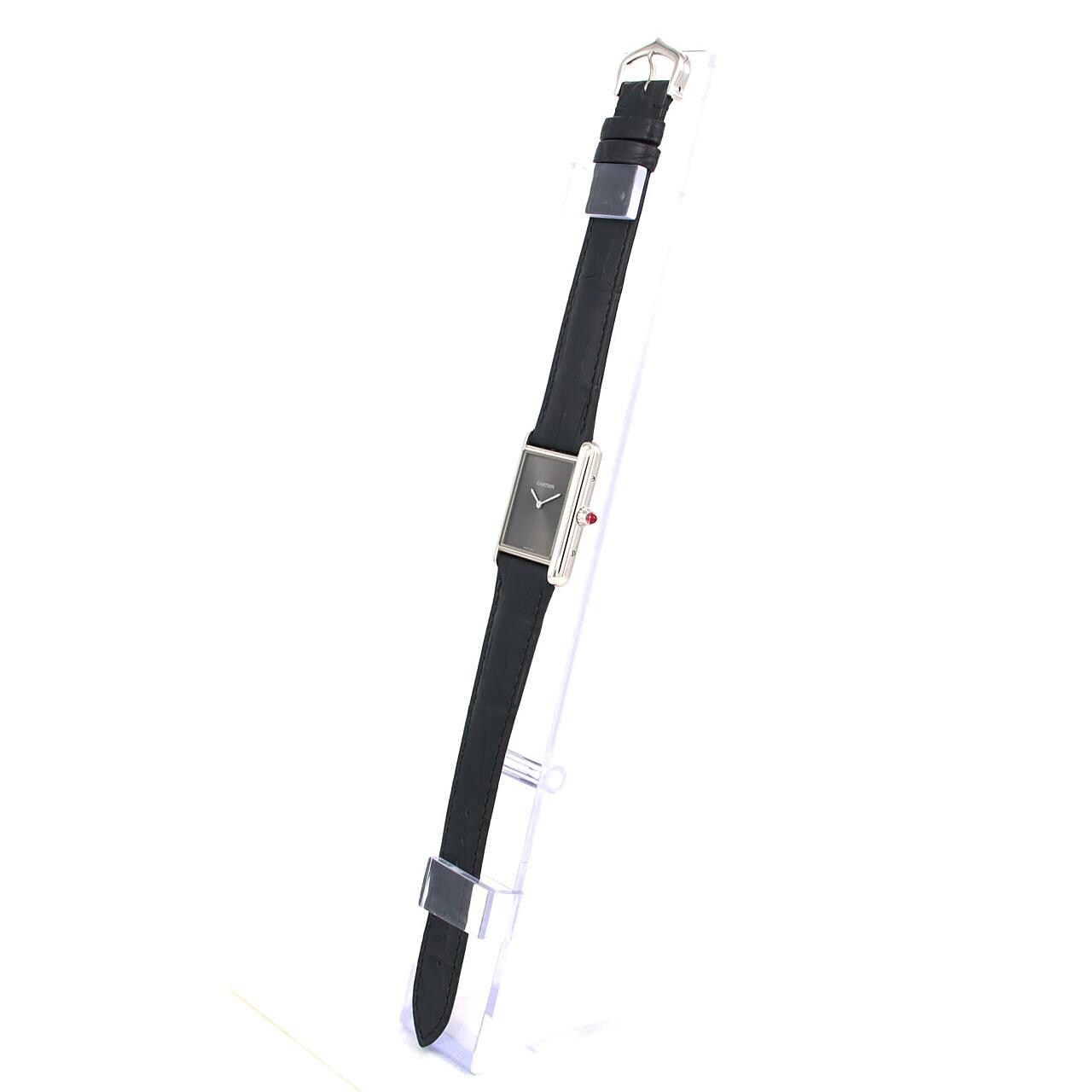 カルティエ タンクルイカルティエMM PT WGTA0303 PT 手巻