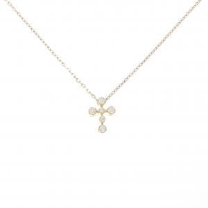 スタージュエリー クロス ダイヤモンド ネックレス 0.10CT