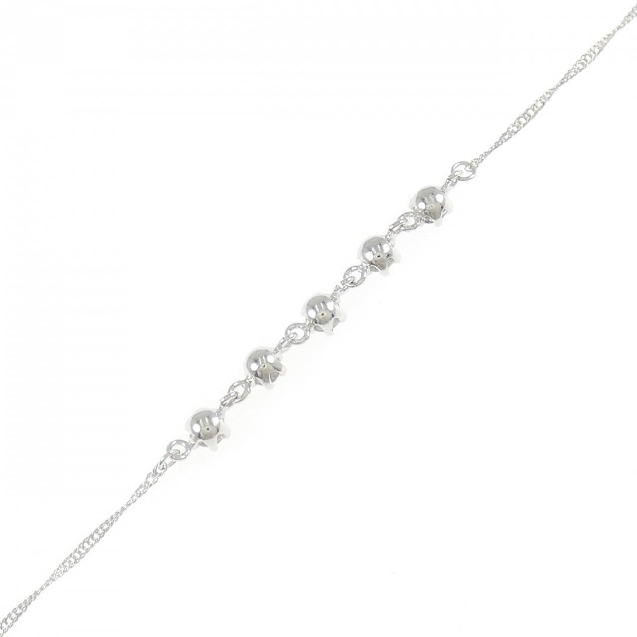 K18WG ダイヤモンド ブレスレット 0.3CT