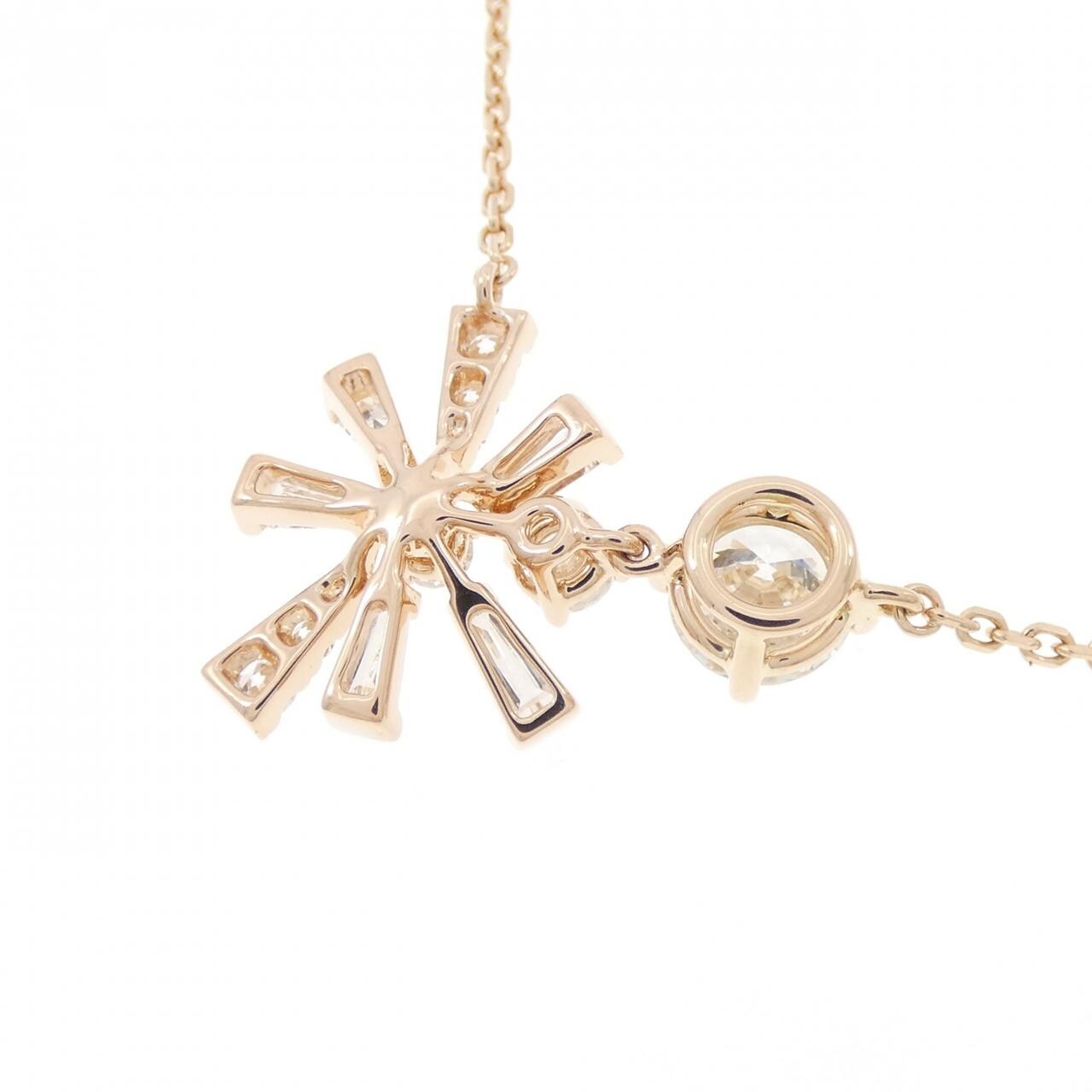 K18PG ダイヤモンド ネックレス 0.80CT