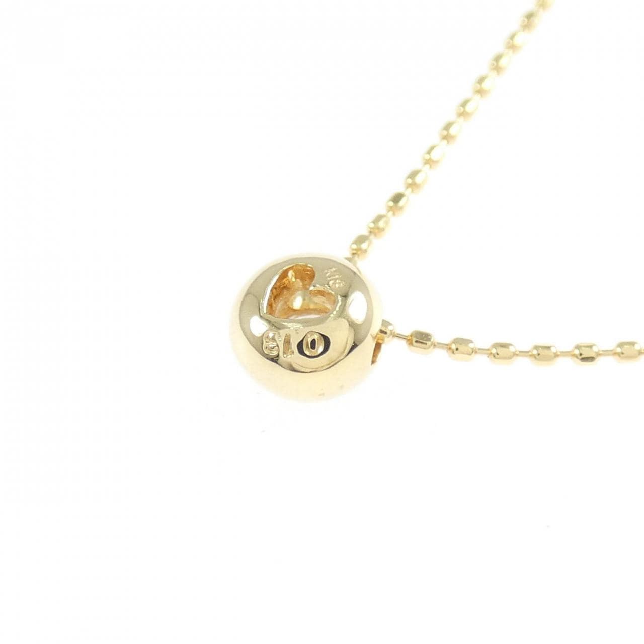 K18YG ダイヤモンド ネックレス 0.13CT