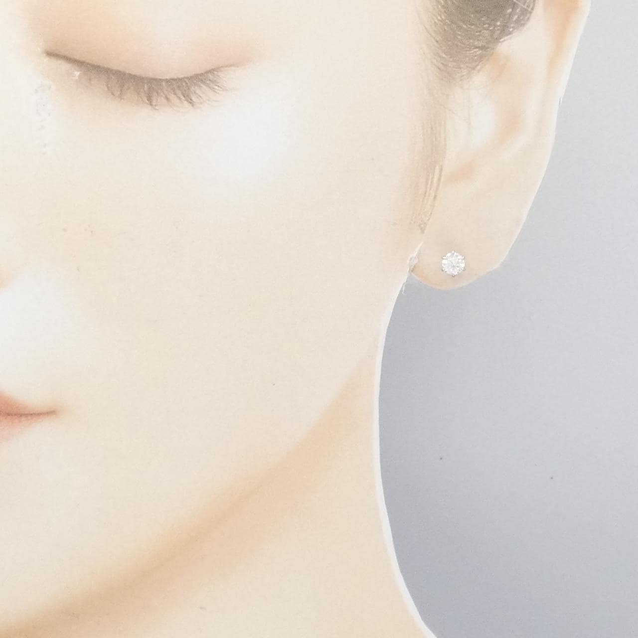 【リメイク】PT/ST ダイヤモンド ピアス 0.300CT 0.301CT E-F SI2 3EXT-EXT H&C