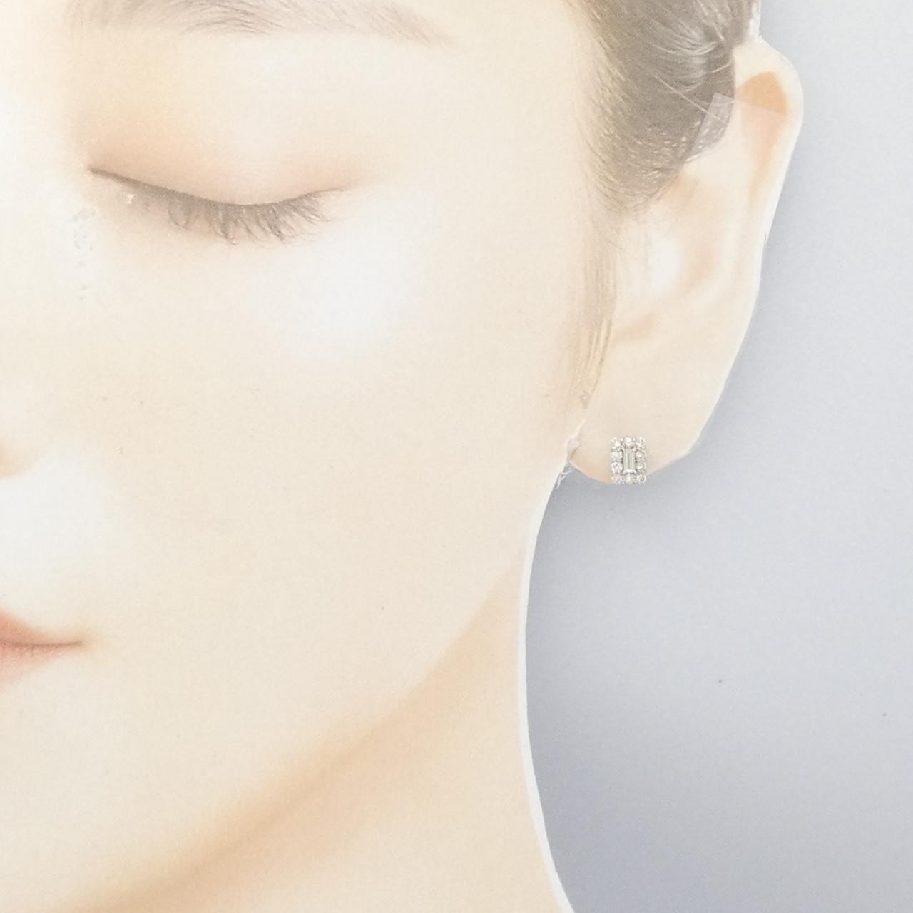 [BRAND NEW] PT900 Diamond earrings 0.44CT