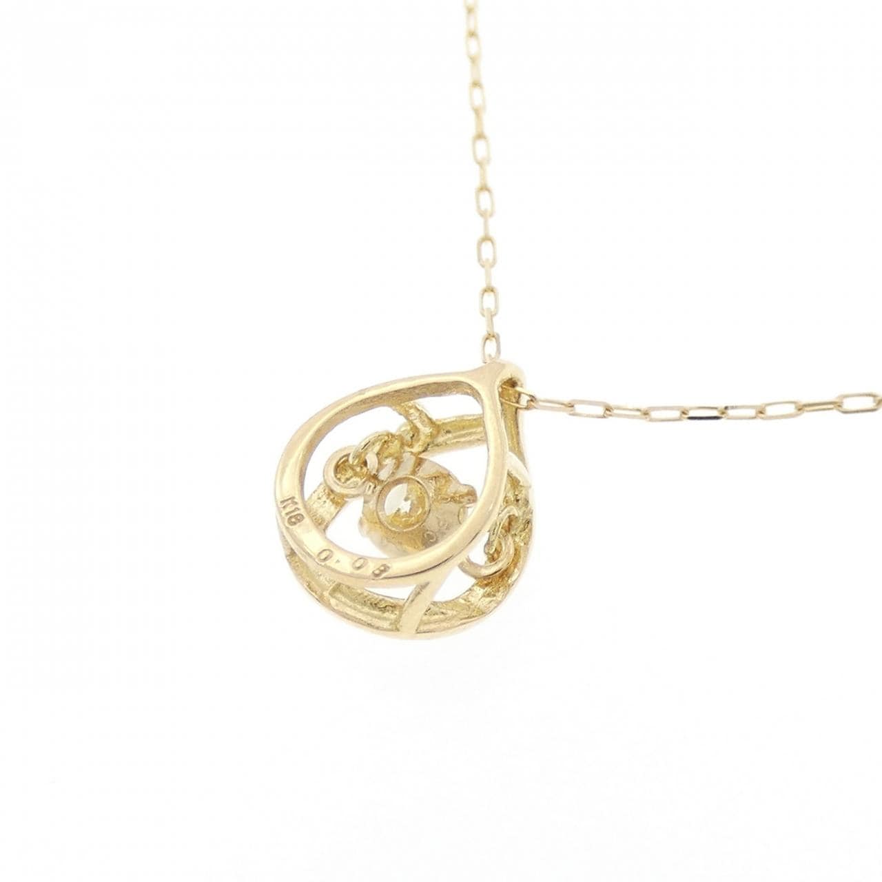 【新品】K18YG ダイヤモンド ネックレス 0.08CT