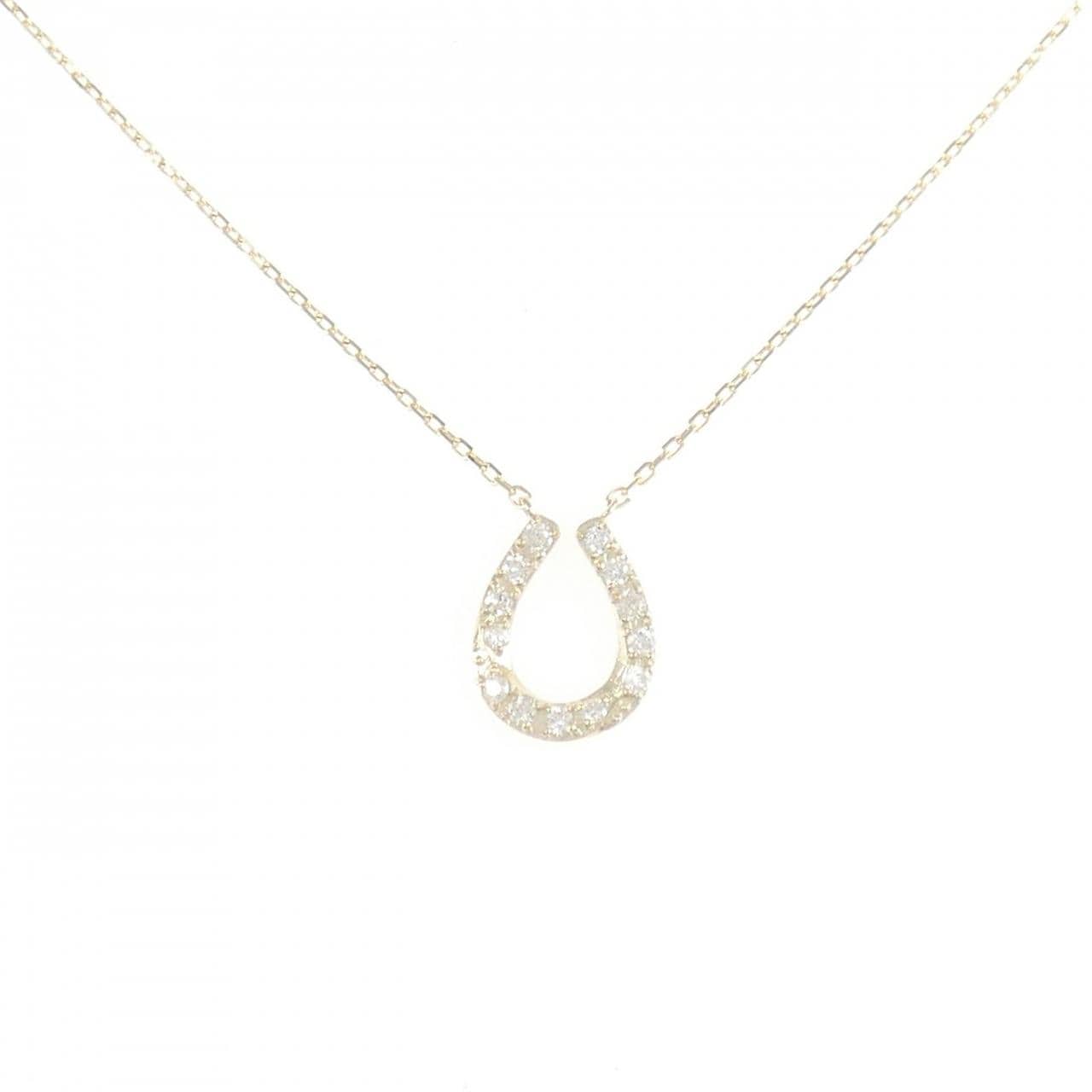 【リメイク】K10YG ダイヤモンド ネックレス 0.10CT