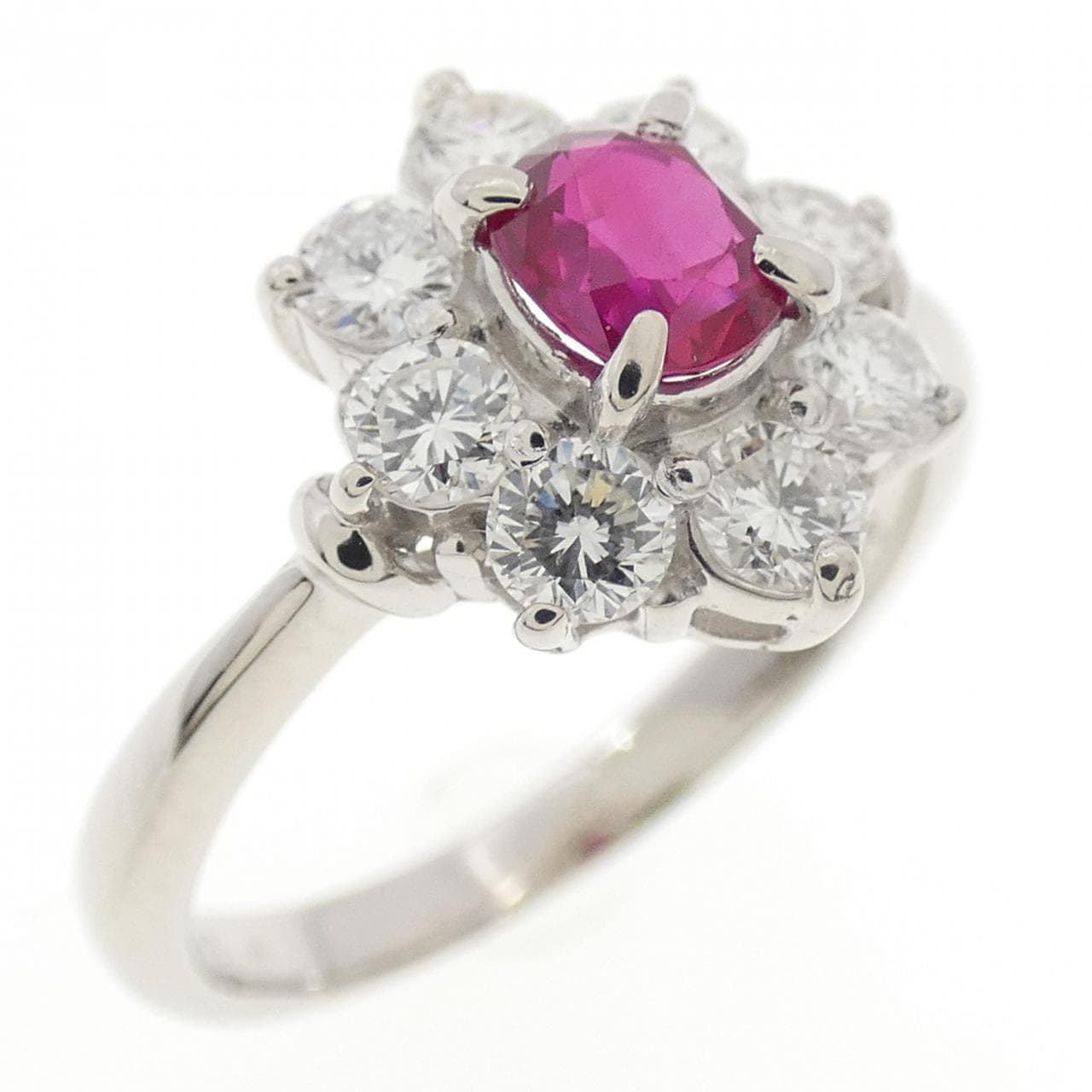 PT900 ルビー リング 0.39CT