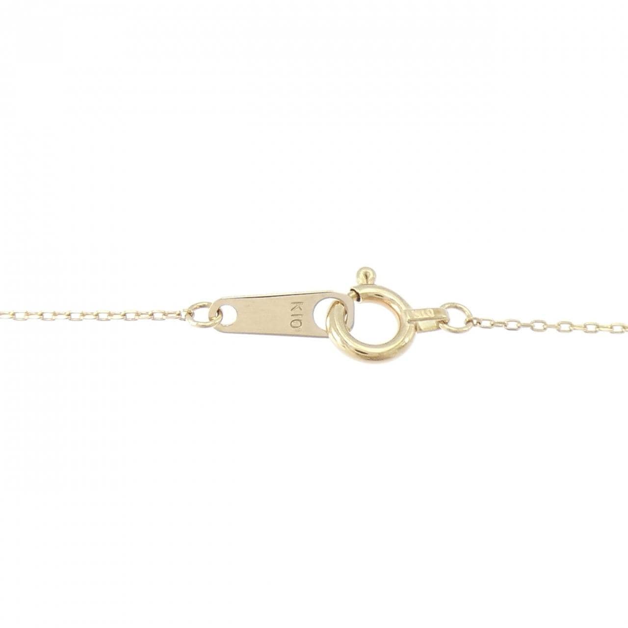 K10YG ハート ダイヤモンド ネックレス 0.06CT