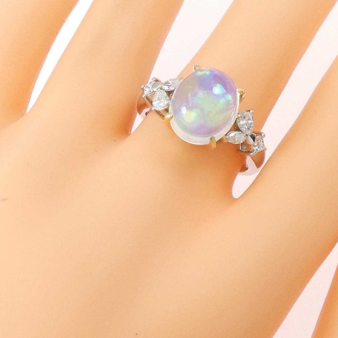 クレサンベール 合成オパール リング 3.25CT