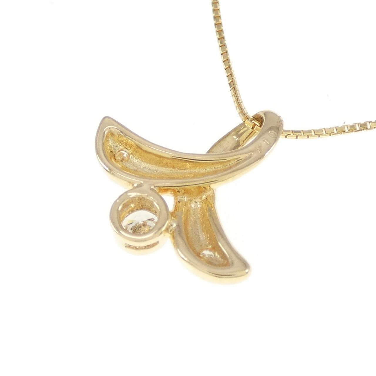 K18YG ダイヤモンド ネックレス 0.14CT