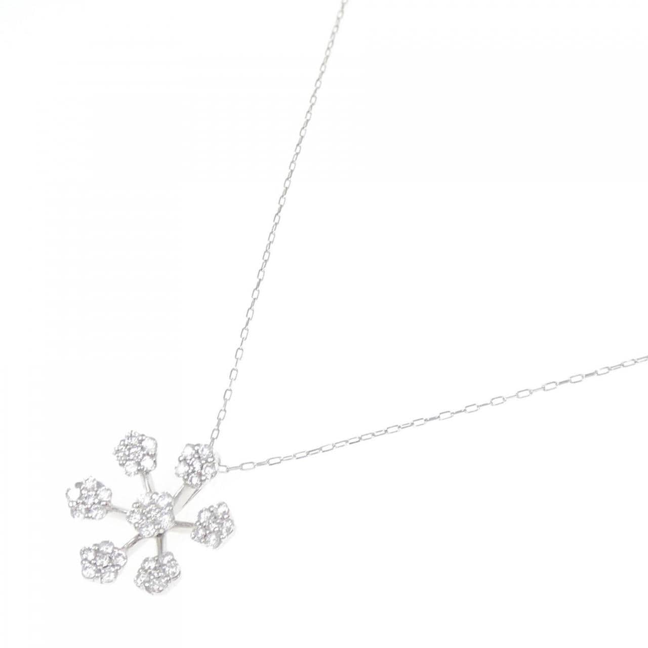 K18WG ダイヤモンド ネックレス 0.40CT