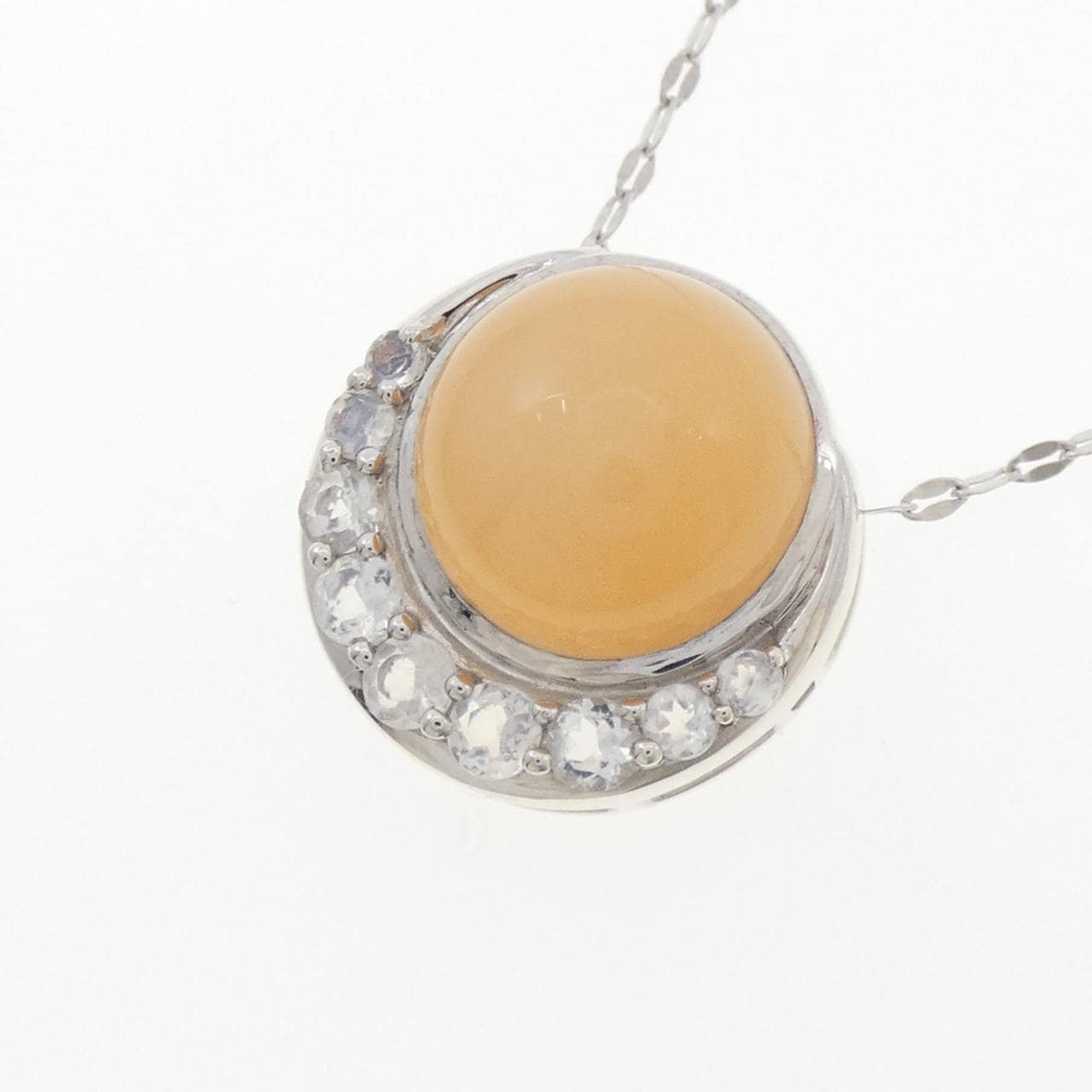 ジーエスティービー ムーンストーン ネックレス 7.00CT