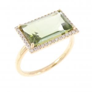 【新品】K18YG トルマリン リング 1.82CT