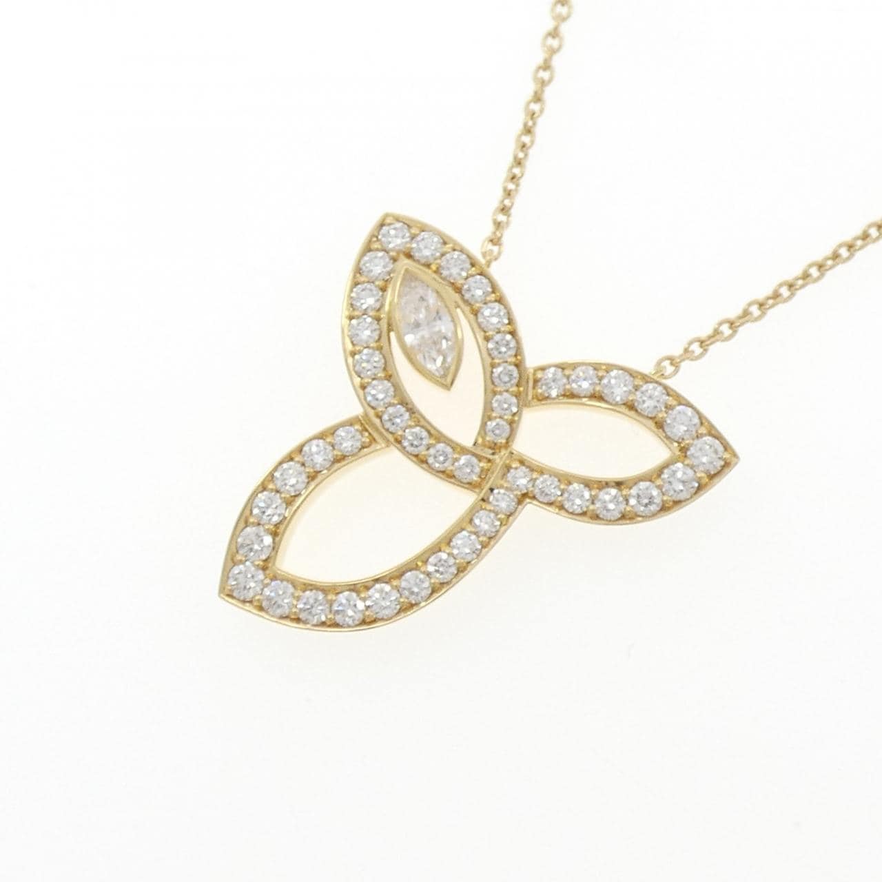 ハリーウィンストン リリークラスター ネックレス 0.13CT