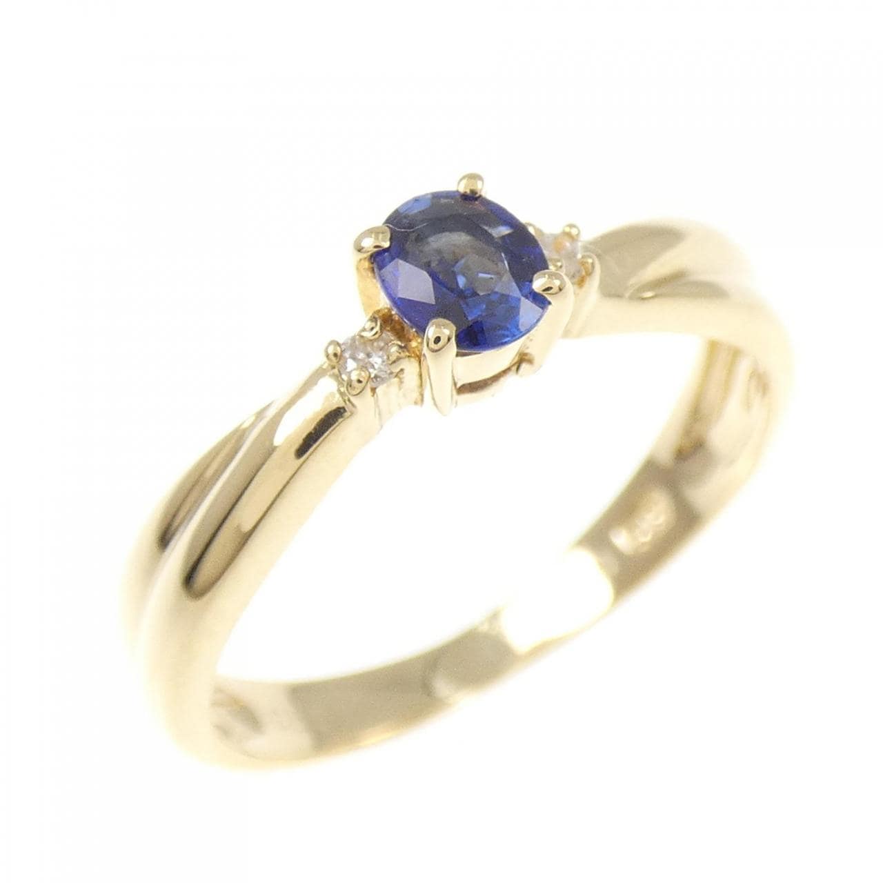 K18YG サファイヤ リング 0.23CT