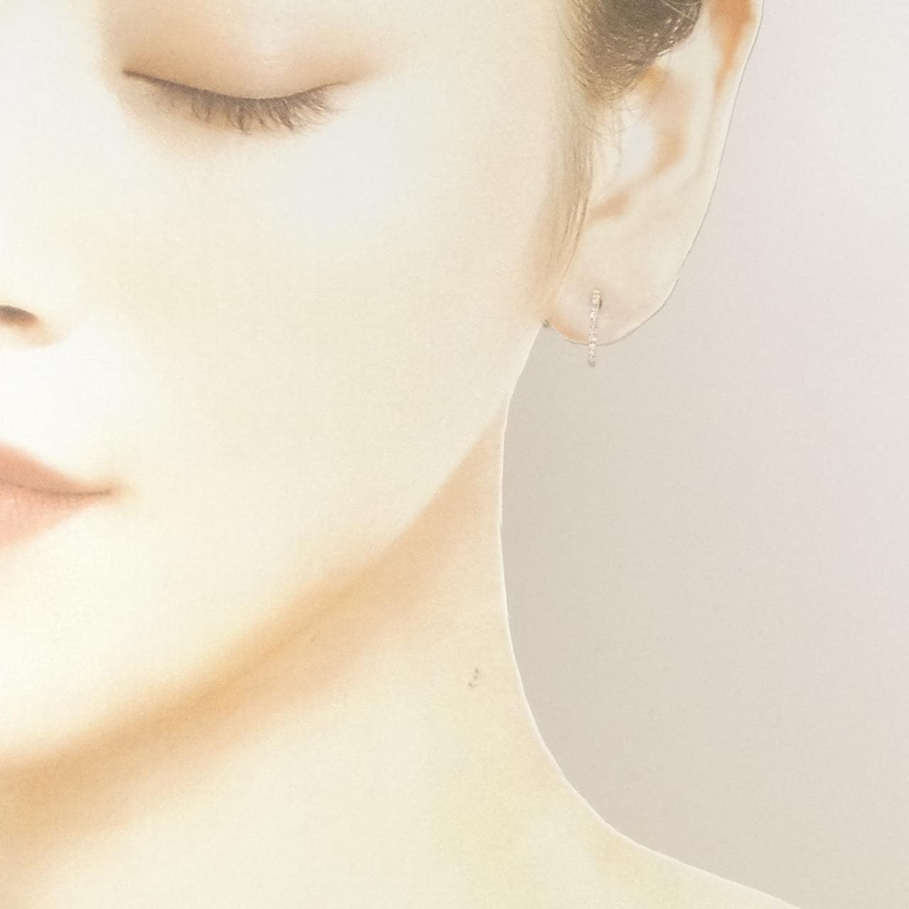 750PG ダイヤモンド ピアス