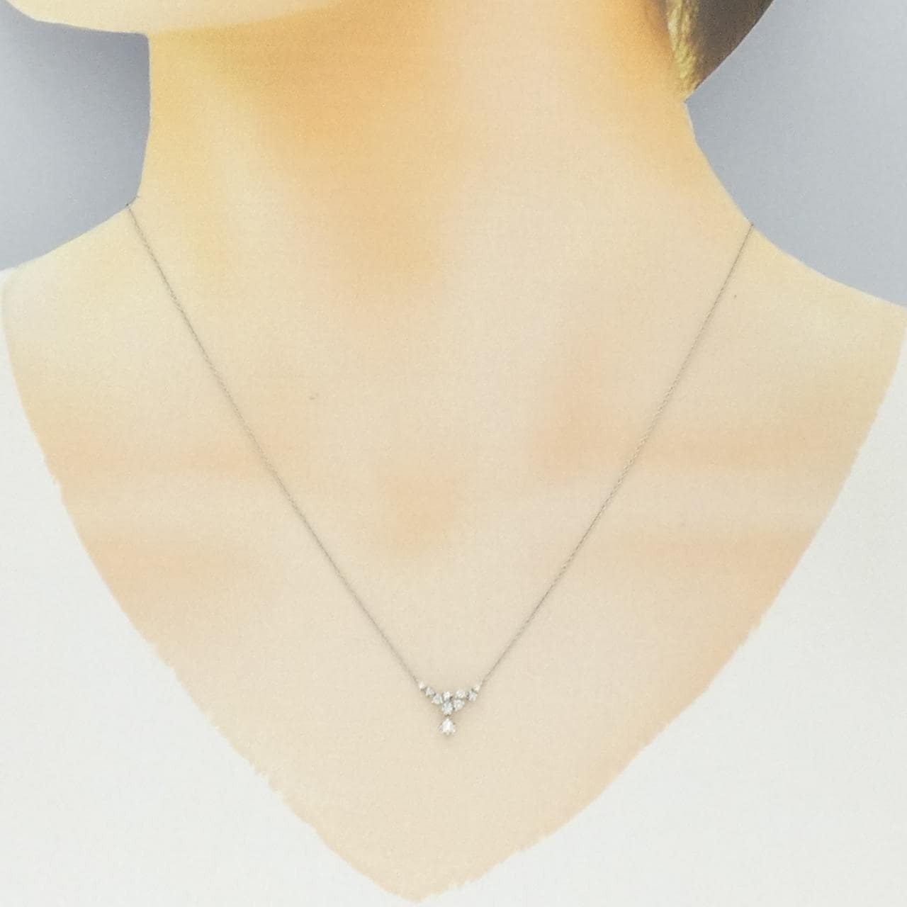 スタージュエリー ダイヤモンド ネックレス 0.10CT