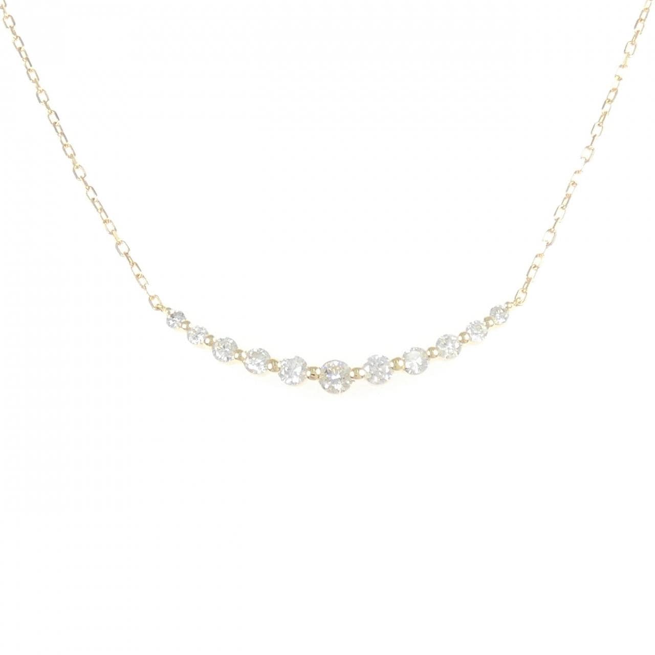 K18YG ダイヤモンド ネックレス 0.50CT