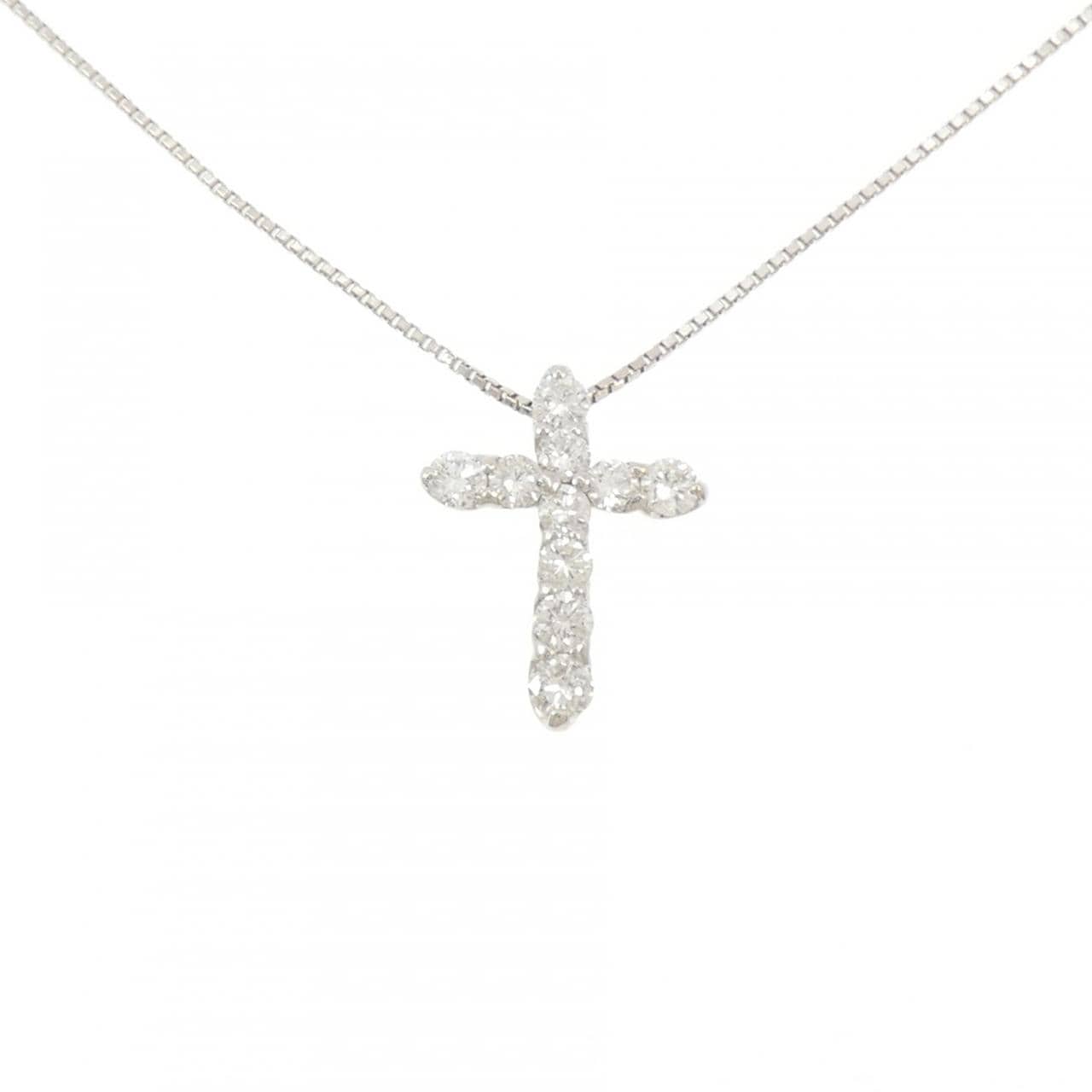 PT900/PT850 クロス ダイヤモンド ネックレス 1.04CT