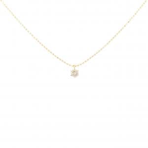 K18YG ソリティア ダイヤモンド ネックレス 0.08CT